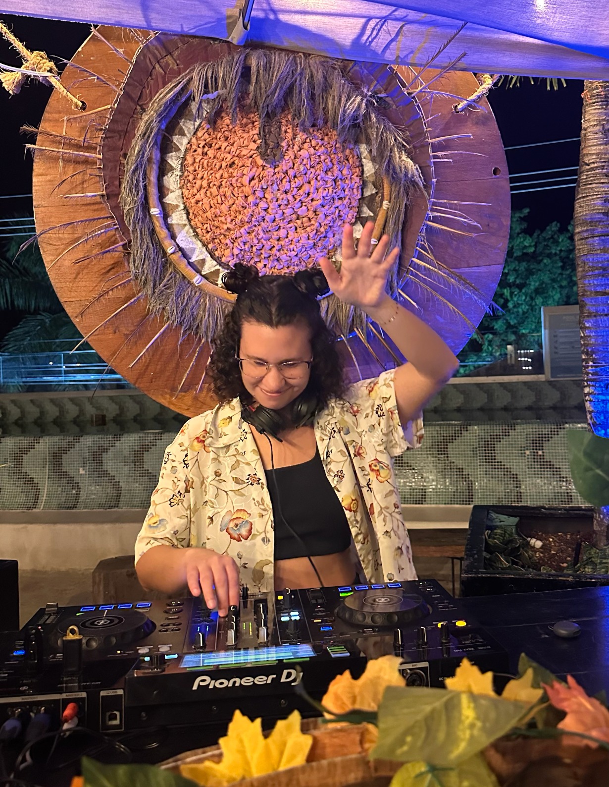 Emma DJing