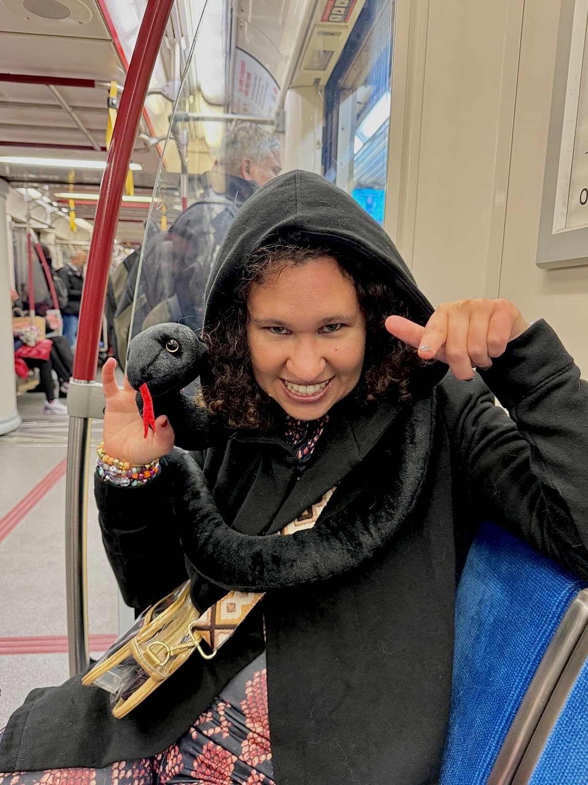 Emma on public transport